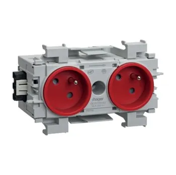 Elektrická zásuvka Dvojzásuvka TEHALIT GE20113020 červená GE20113020