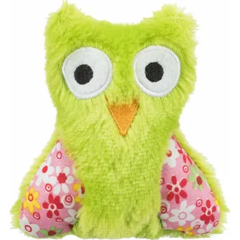 Hračka pro kočku Trixie OWL, plyšová sova, hračka pro kočky s catnipem, 11cm