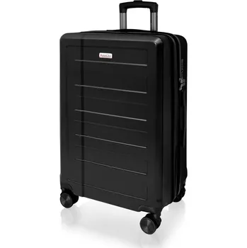 AVANCEA Skořepinový cestovní kufr DE2934 černý M 66x44x29 cm