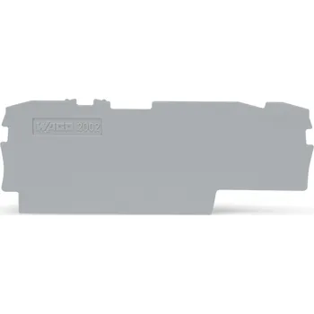 modulární přístroj a rozvaděč WAGO Bočnice 2002-1791 koncová a separátor 1 mm, šedá 2002-1791