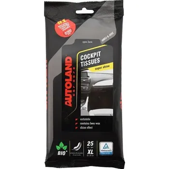 Čistič plastových dílů Compass Ubrousky XL na palubní desku s leskem 25ks