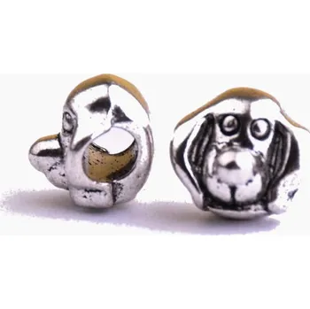 Dětské navlékací korálky Kovové korálky 11x12mm