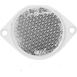 Odrazka kulatá 74 mm na 2 šrouby (uši) - bílá