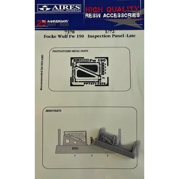 Plastikový model Aires 1/72 Fw 190 inspection panel - late (EDU)