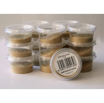 Dekorativní písek 18g smetanová tmavá