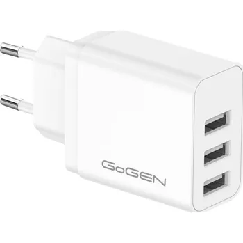 Nabíječka do sítě GoGEN ACH 301, 3x USB-A (15,5W) bílá