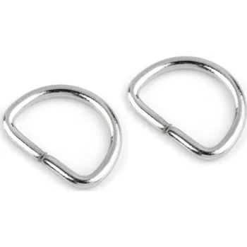 Polokroužek šíře 16 mm, barva Nikl