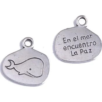 Přívěsek Přívěsek VELRYBA, 16x17mm, 1ks