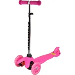 SKITT Koloběžka tříkolová MINI SCOOTER se svítícími kolečky, růžová