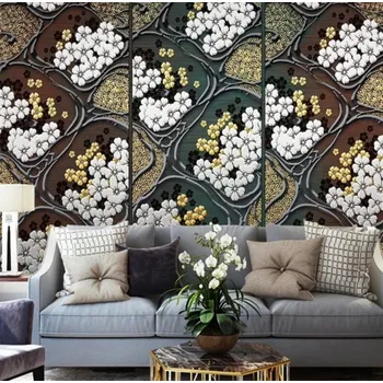 Fototapeta Solution Media 3D tapety - Květa kazetový vzor MU4169 3 - 3D Relief - Vliesová tapeta - 320g/m2