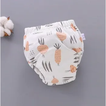 Plenkové kalhoty Šestivrstvé tréninkové plenkové kalhotky Varianta: 12 - zelenina, bílá, Velikost: S (3-6 kg)