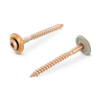 Šroub Klempířský šroub s EPDM 4,5x150 nerez A2/Cu (Střešní šroub klempířský, nerez A2/měď, TORX)