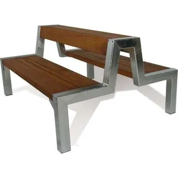 Zahradní lavice HTI Lavička Polar KA-K1019 Délka latí: 1500 mm, Typ ukotvení: dlouhé (k zabetonování), Barva konstrukce: bílá komaxit (RAL 9003)