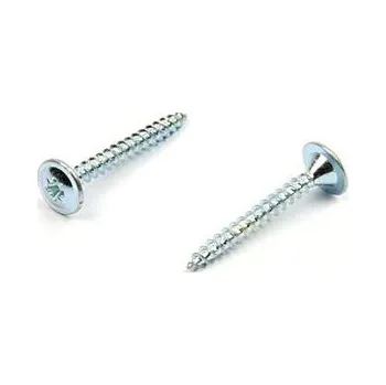 Vrut Vrut do dřeva s rámovou hlavou 5x30 mm zinek bílý (Vrut do dřeva, rámová hlava, 5x30 mm, zinek bílý)