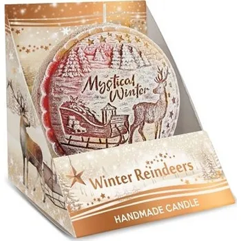 Svíčka Svíčka SOB A SÁNĚ DISK vánoční 7,5cm 100g