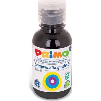 Vodová barva PRIMO Temperová barva PRIMO, 125 ml, černá