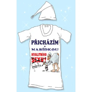 Žertovný předmět Noční košile - Přicházím s nabídkou Velikost: XL