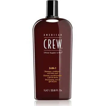 American Crew Hair & Body 3-IN-1 šampón, kondicionér a sprchový gel 3 v 1 pro muže 1000 ml