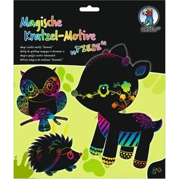 omalovánky Ursus Škrabací obrázky sada Zvířátka (6ks)