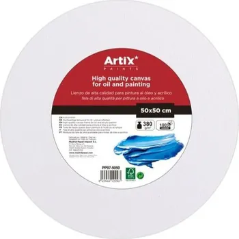 Textilie Main Papel S.L. Malířské plátno kulaté ⌀50cm 380g/m2