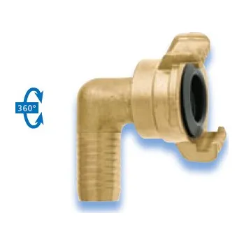 Zahradní hadice Karasto Armaturenfabrik Oehler Rychlospojka GEKA 2000 otočná hadicová s kolenem 5/4" - 32 mm 000331