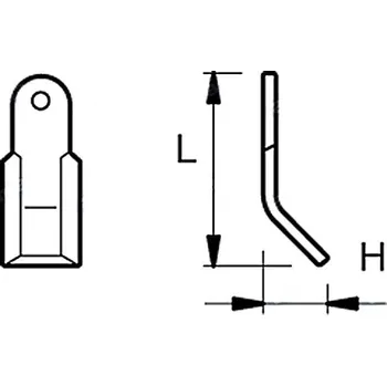 Pracovní nůž Nůž Y 50x204 mm