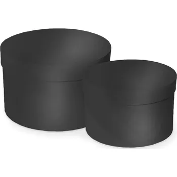 Flower box 2ks/pr.16-14cm V.10-9cm černá