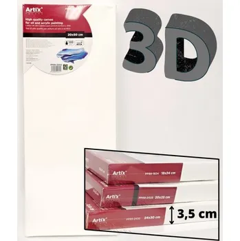 Malířské plátno Main Papel S.L. 3D Malířské plátno 20×50cm 380g/m2