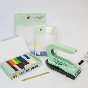 Speciální výtvarná barva Encaustic Art Enkaustická žehlička startovací sada