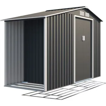 Zahradní domek IWHOME Lucifer A IWH-10230025 2,78 x 1,27 m + podlahová konstrukce antracit