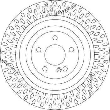 Brzdový kotouč Brzdový kotouč TRW DF6822S