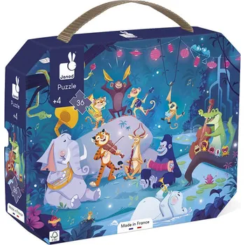 Puzzle Janod Puzzle Letní festival 36 dílků (Puzzle Letní festival v kufříku Janod)