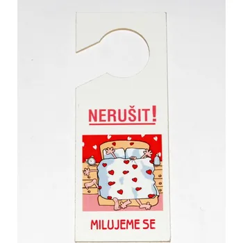 Žertovný předmět Visačka - Nerušit! Milujeme se