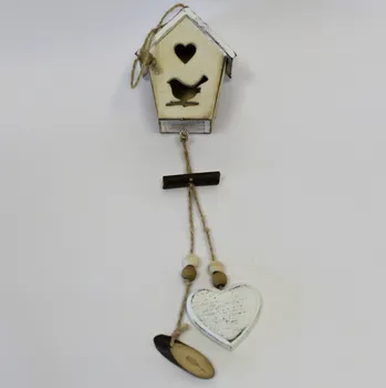 Velikonoční dekorace Budka závěs dřevo 40cm natural (HDA-5502B)