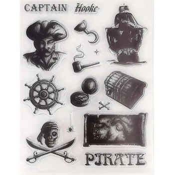 Dětské razítko SMT Creatoys Piráti - silikonová gelová razítka (15ks)