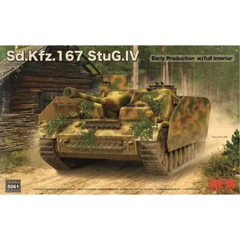 Plastikový model Ryefield model 1/35 Sd.Kfz.167 StuG.IV Early Production (full interior)