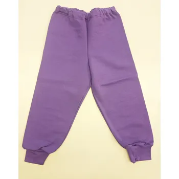 Tepláky dívčí s kapsičkou 104 fialová