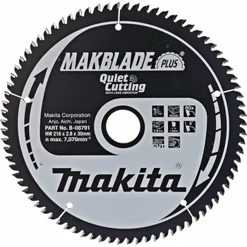 Pilový kotouč Makita pila kotouč 216mm, 80z B-08791