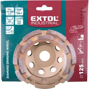 Brusný kotouč Exto lndustrial kotouč brusný diamantový dvouřadý, 125mm, podélné lamely 8703122