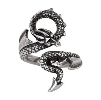 Prsten Alchemy Gothic Prsten Dračí objetí, velikost Q/T