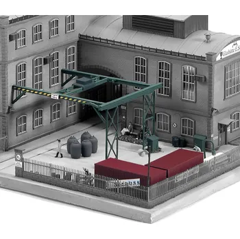 Vláček a vláčkodráha Piko Authentic Edition Jeřáb s příslušenstvím sklárny E. Strauss - 61119