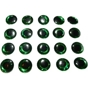 Holograficke oči 3D Tommi-Fly zelené 6 mm