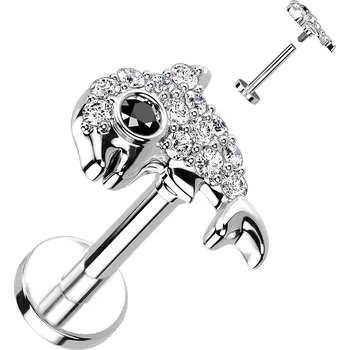 Šperk Šperky4U Piercing do brady delfín - LB1115ST-1206