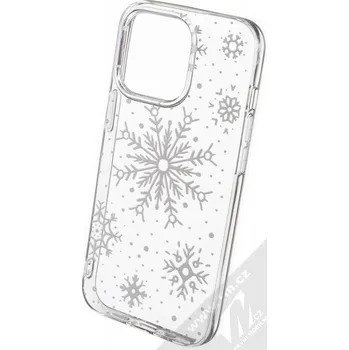 Pouzdro na mobilní telefon 1Mcz Trendy Sněhová vánice TPU ochranný kryt pro Apple iPhone 13 Pro průhledná (transparent)