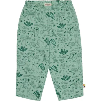 Dětská móda Dětské kalhoty Autstralská zvířátka zelená loud + proud Velikost: 62/68