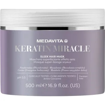 Vlasová regenerace Medavita Keratin Miracle vyhlazující maska na vlasy 500 ml