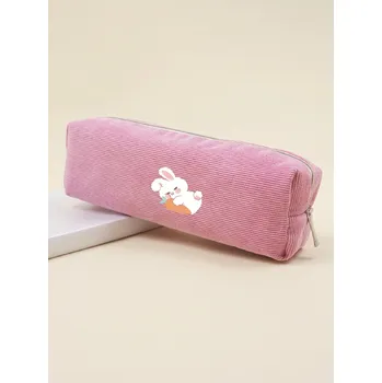Penál Pouzdro na tužky s králíkem - růžová