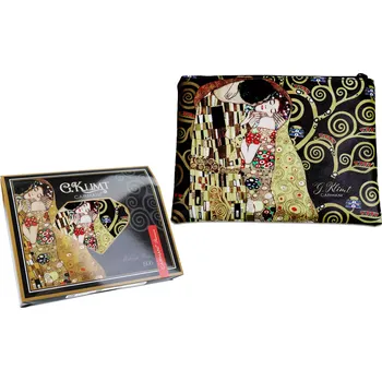 Carmani® Carmani - Kosmetická taštička G. Klimt, The Kiss v dárkové krabičce - 21*15 cm