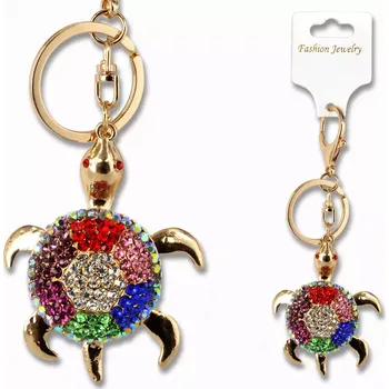 Carmani® Přívěšek na klíče, kabelku barevná ŽELVA