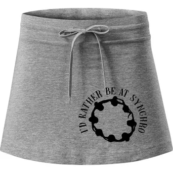 Dámská sukně I'd Rather Be At Synchro - Sportovní sukně - two in one - L ( Tmavě šedý melír )